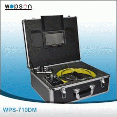 VENDITA CALDA WOPSON scolo servizio di fognatura macchina fotografica di controllo del tubo con 20/30/40/50/60m cavo del monitor caso DVR registratore